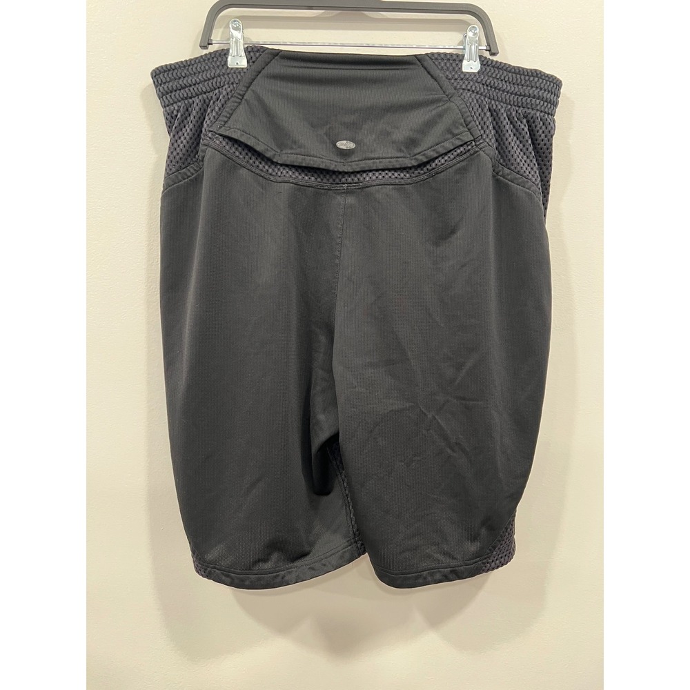 Adidas Basketball Shorts Mens 2XL Black Mesh Athletic Drawstring Back Pocket - Picture 2 of 10